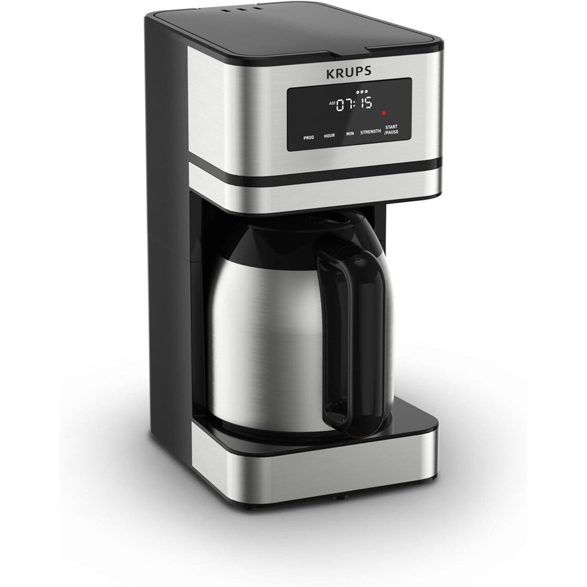 Macchina per caffè programmabile da 14 tazze, brocca in acciaio inossidabile, 3 intensità di infusione, timer da 24 ore, mantenimento in caldo per 4 ore.