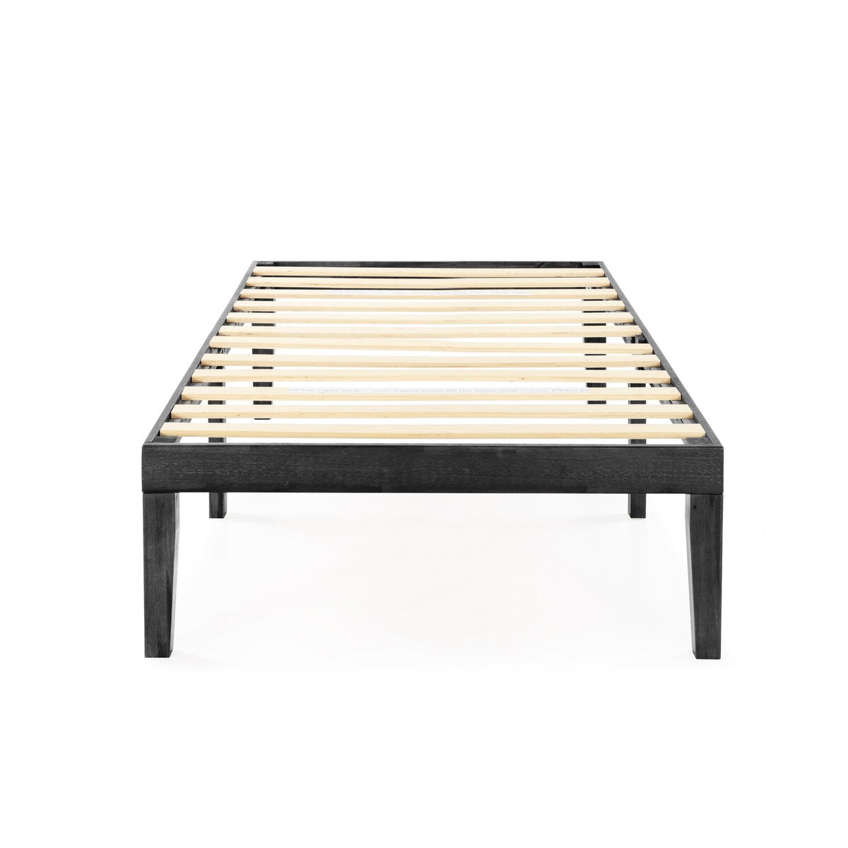 Struttura letto a piattaforma in legno massello da 16 pollici, disponibile in diverse finiture.