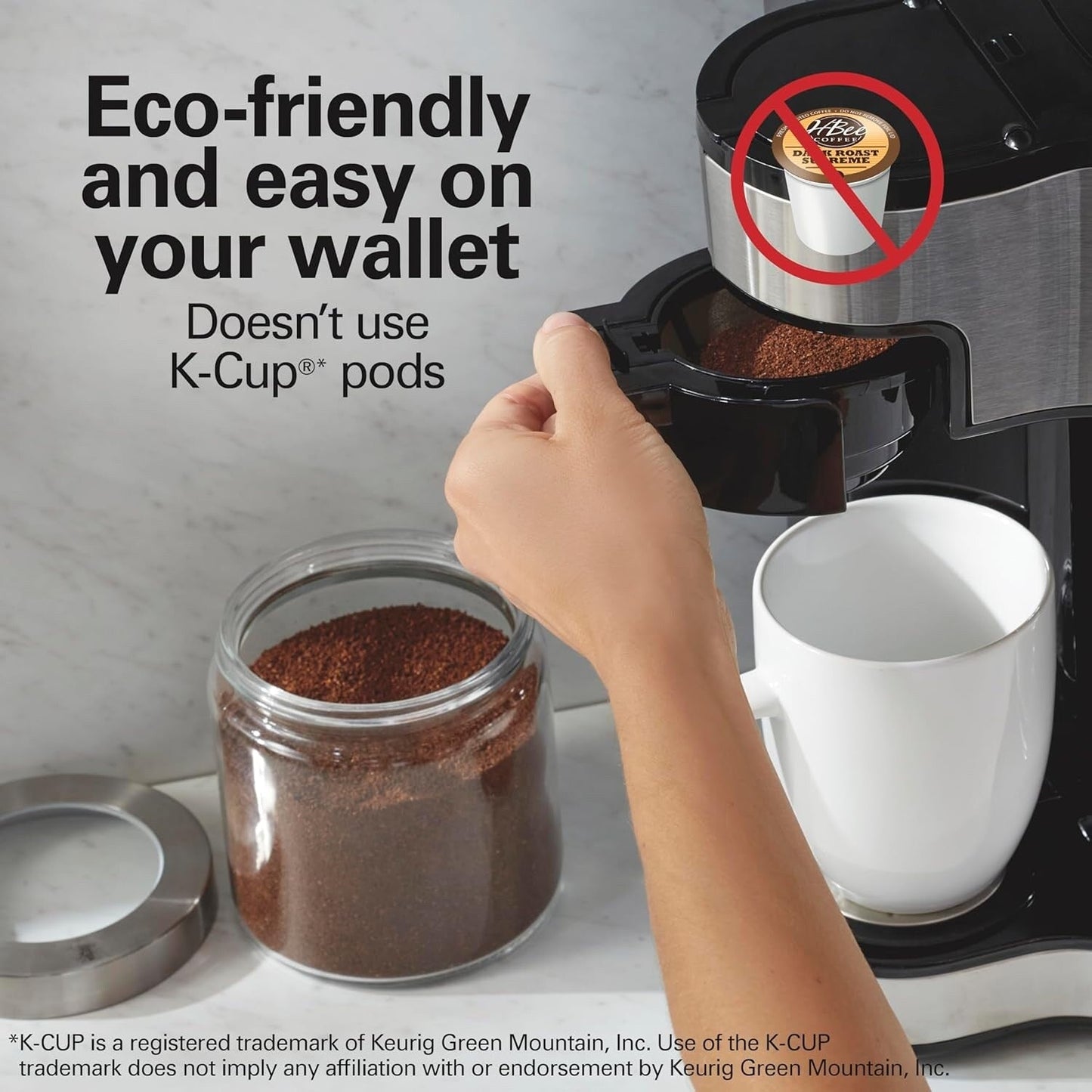 Macchina per caffè 2-in-1, 12 tazze e monoporzione, brocca di vetro, funzione di pausa e versamento automatico, nera.