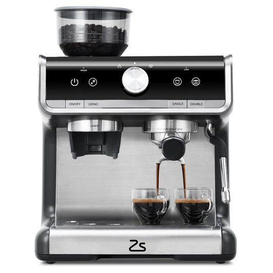 Macchina per caffè espresso automatica da 20 bar con schiumatoio per latte per baristi amatoriali