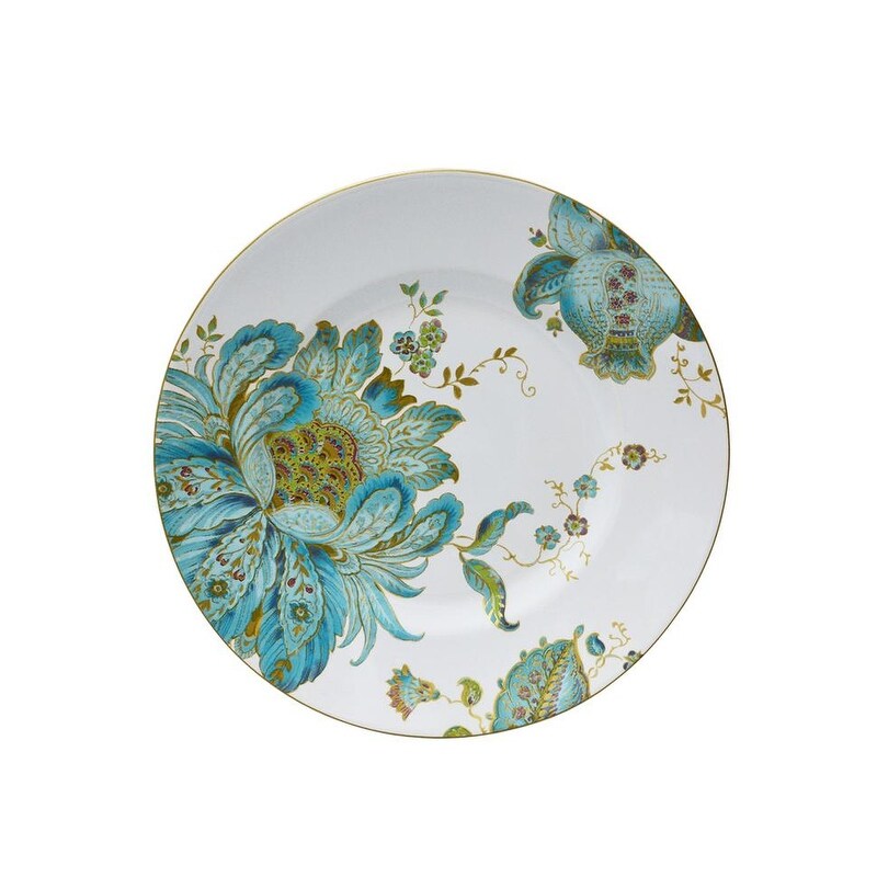 Set da pranzo in porcellana Eliza da 16 pezzi di 222 Fifth, color verde-blu