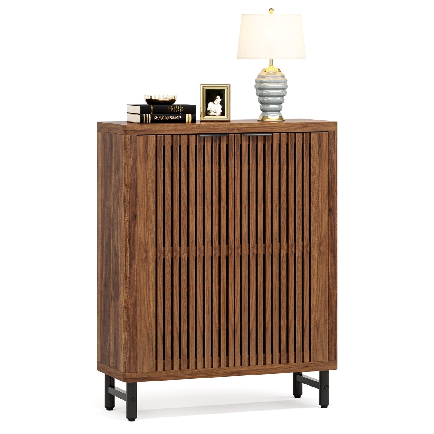 Mobile porta scarpe con anta per 24 paia, per ingresso e soggiorno