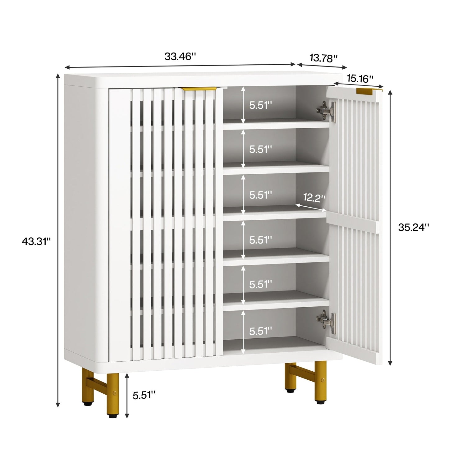 Mobile porta scarpe con anta per 24 paia, per ingresso e soggiorno