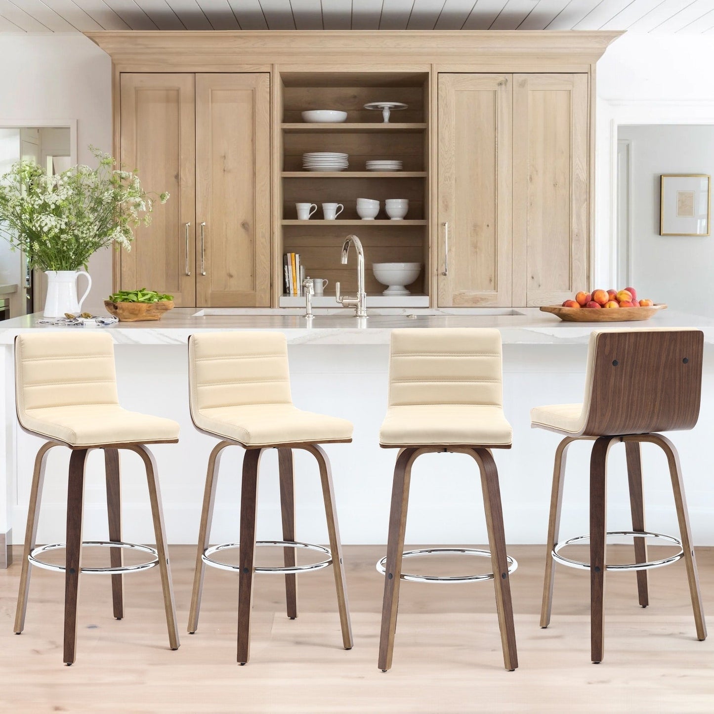 26/29 sgabelli da bar/cucina girevoli in similpelle, set da 2/3 pezzi