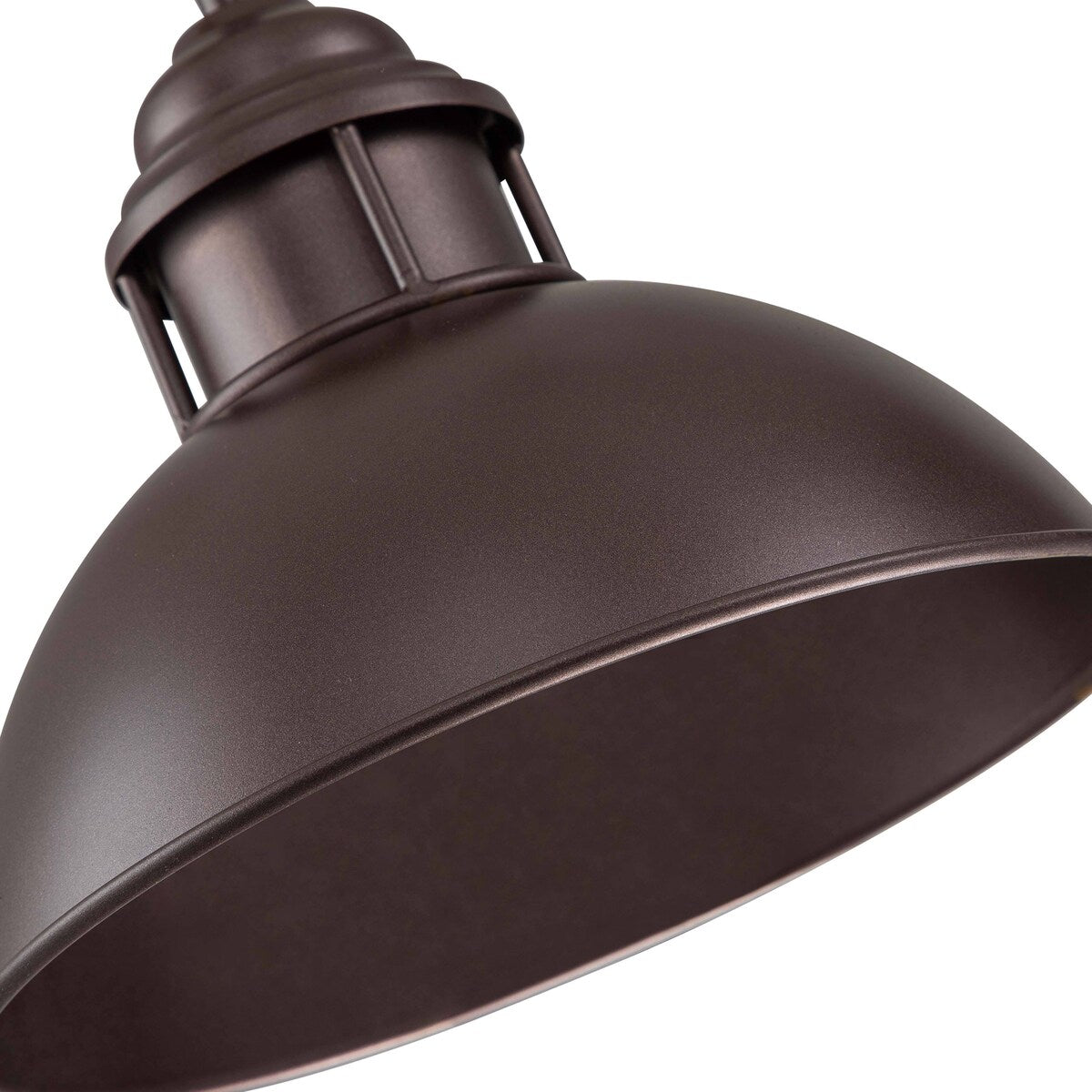 Lampada a sospensione a 3 luci in stile industriale/rustico a forma di cupola, in metallo, con finitura in bronzo oliato, ideale per illuminare isole cucina.