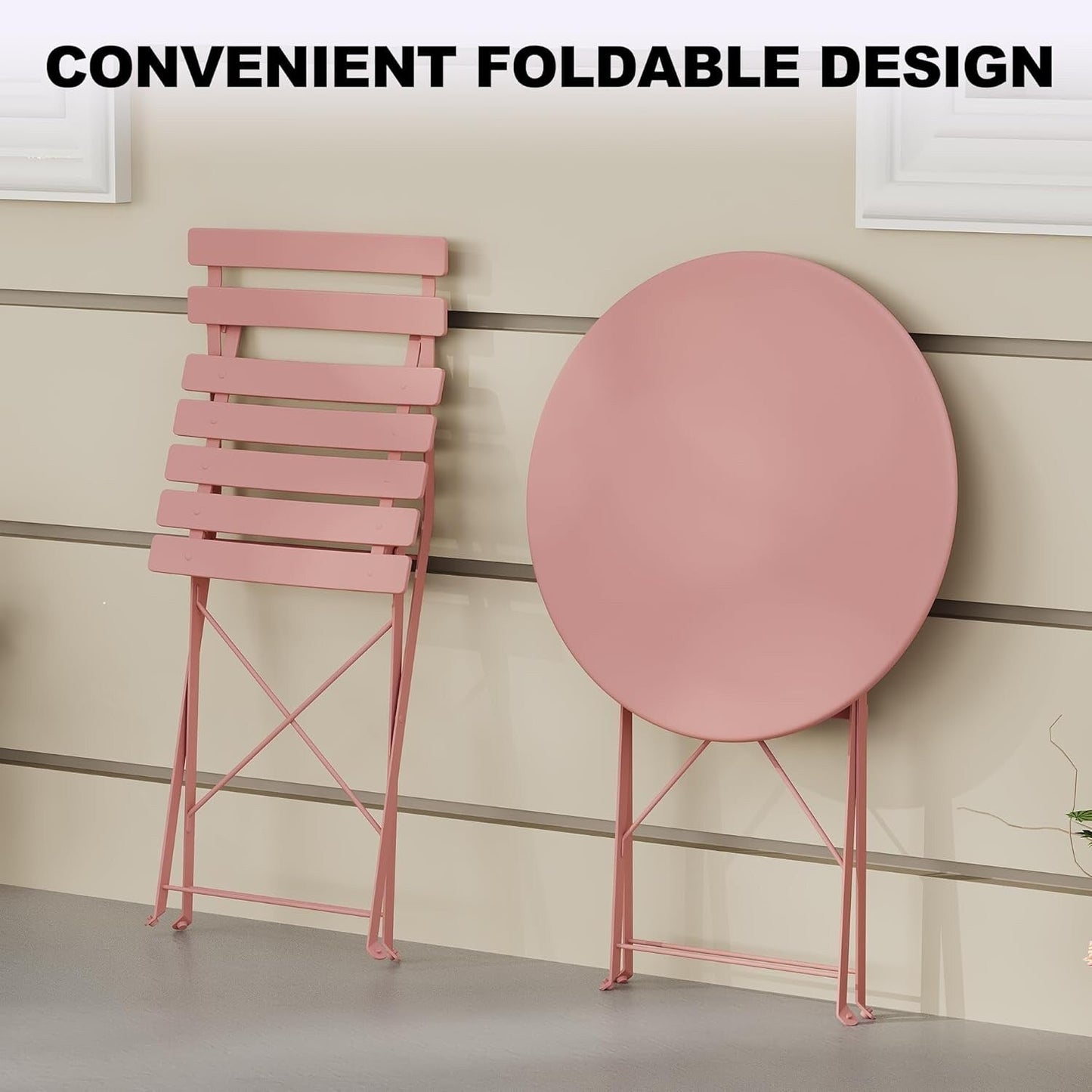 Set da Bistro da Esterno a 3 Pezzi