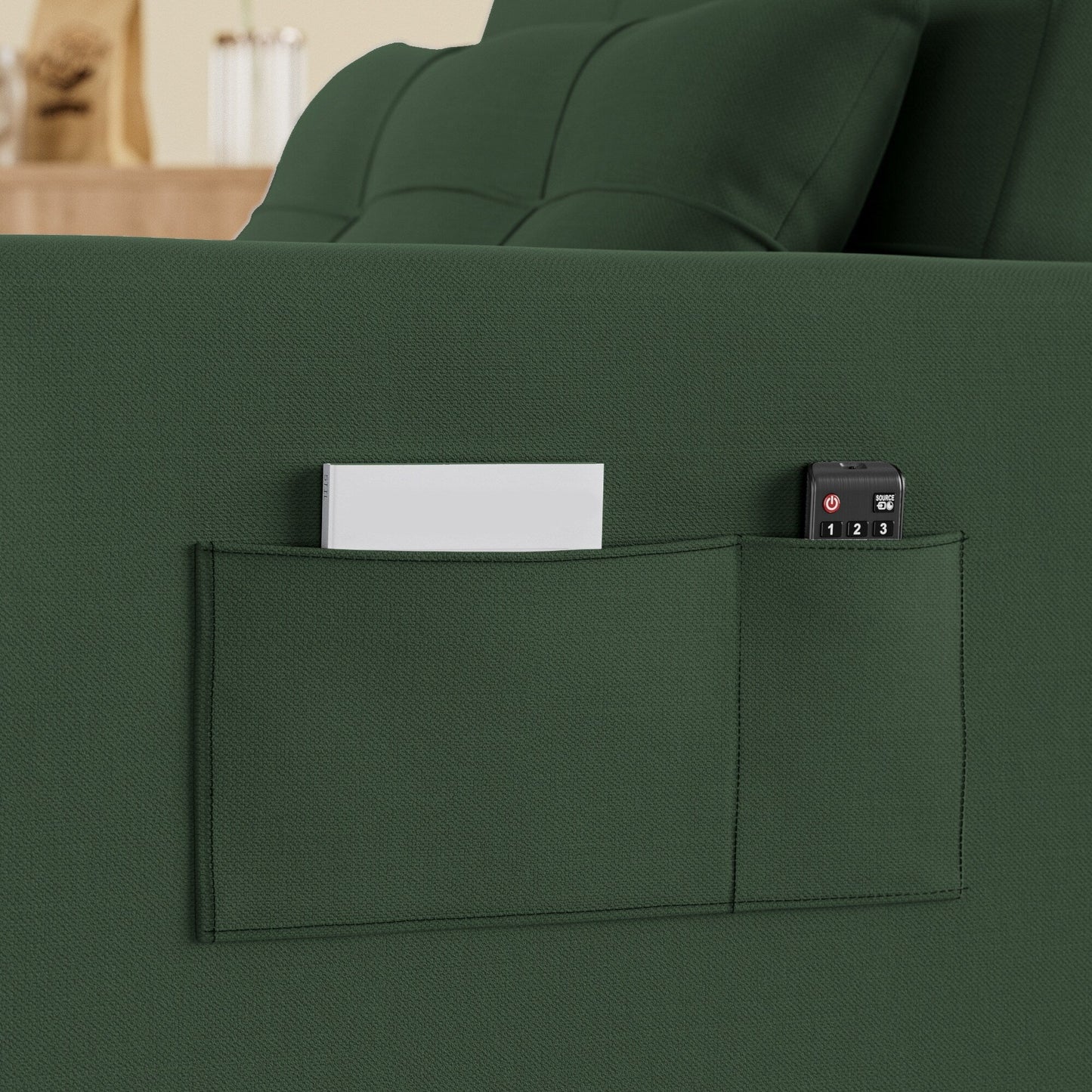 Divano letto trasformabile 3-in-1, divano letto estraibile, letto pieghevole convertibile per soggiorno