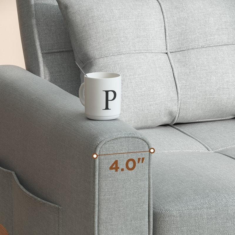 Divano letto trasformabile 3-in-1, divano letto estraibile, letto pieghevole convertibile per soggiorno