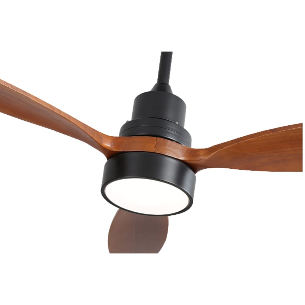 Ventilatore da soffitto a LED integrato da 48 e 52 pollici con luce e telecomando, motore DC reversibile