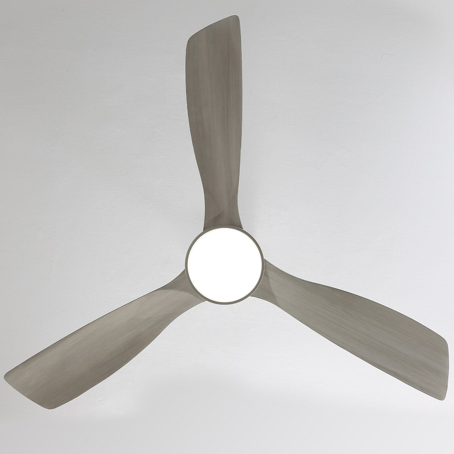 Ventilatore da soffitto a LED integrato da 48 e 52 pollici con luce e telecomando, motore DC reversibile