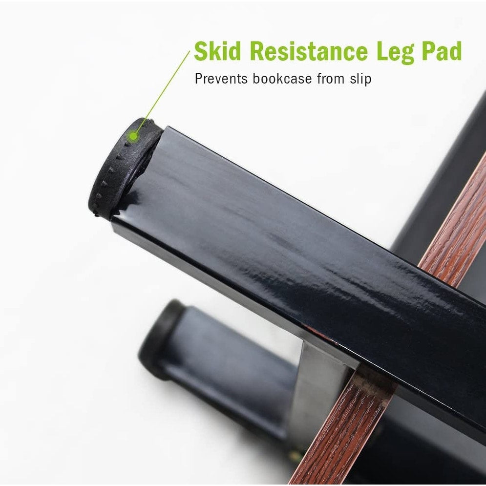 Scaffale a 5 ripiani, libreria in stile industriale vintage