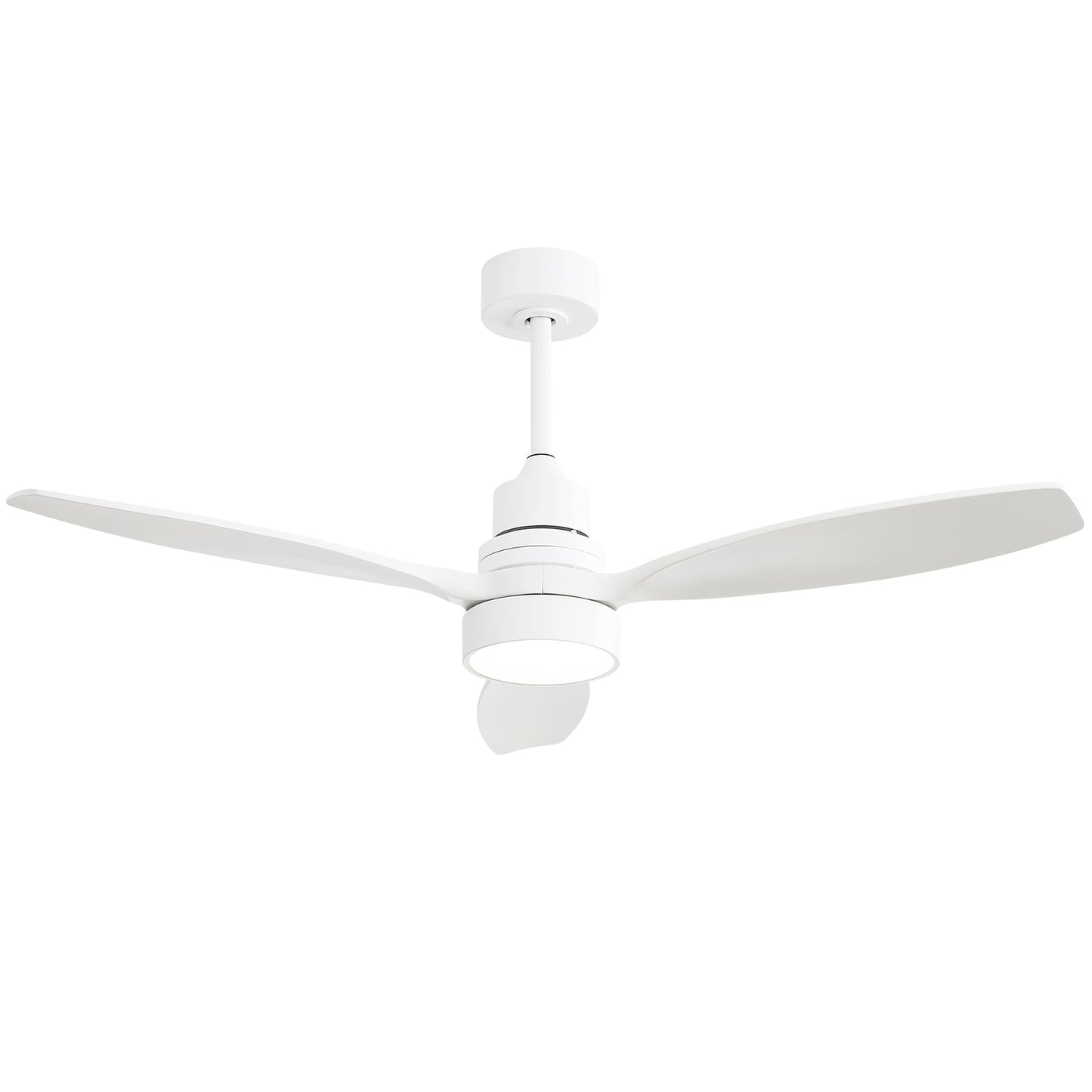 Ventilatore da soffitto a LED integrato da 48 e 52 pollici con luce e telecomando, motore DC reversibile