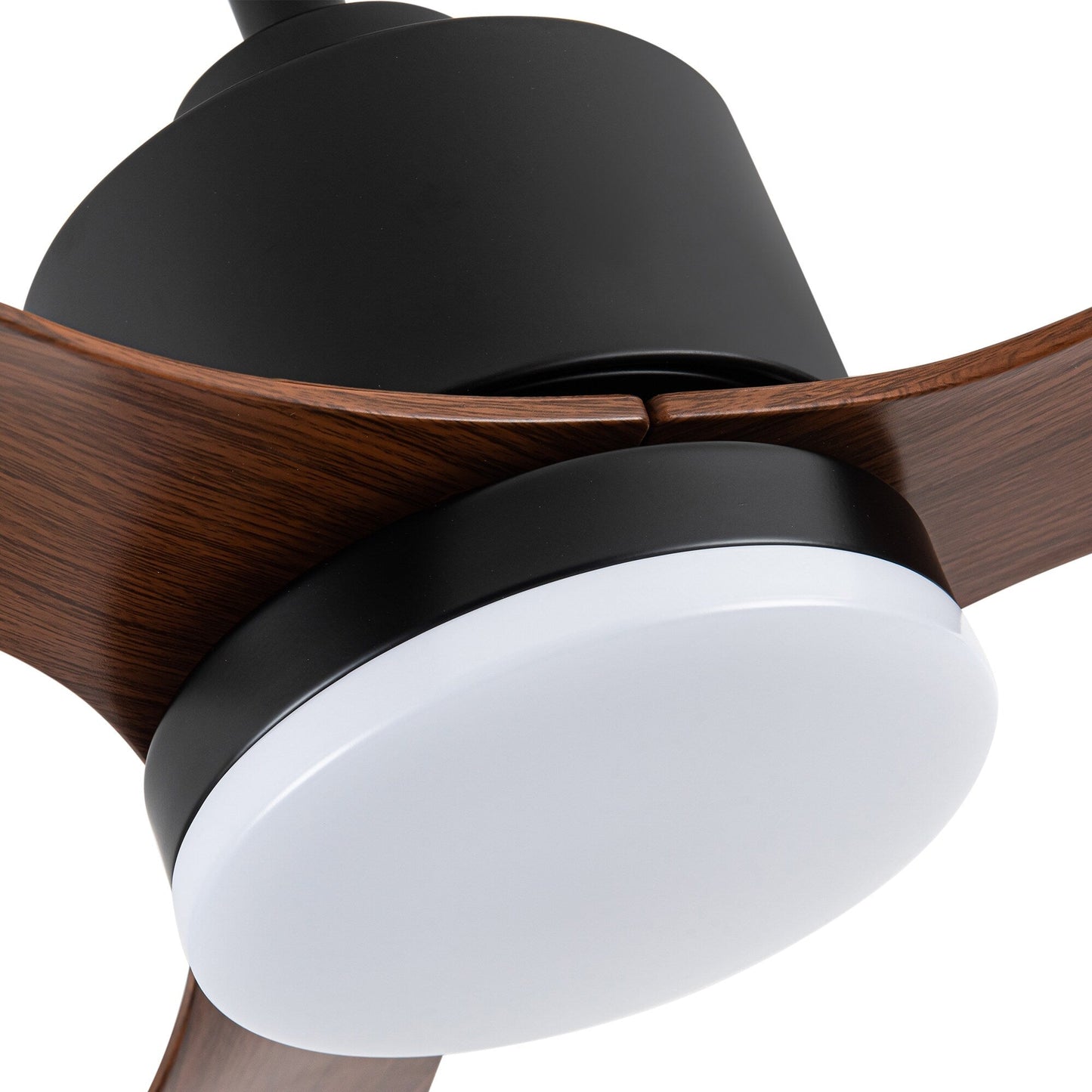 Ventilatore da soffitto a LED da 52 pollici con luci e telecomando (3 pale)