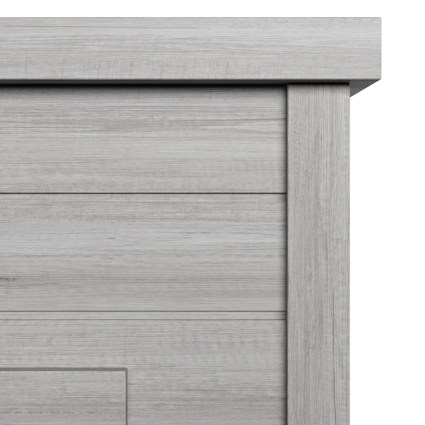 Mantello da parete in lambris con inserto per camino 3D da 52 pollici