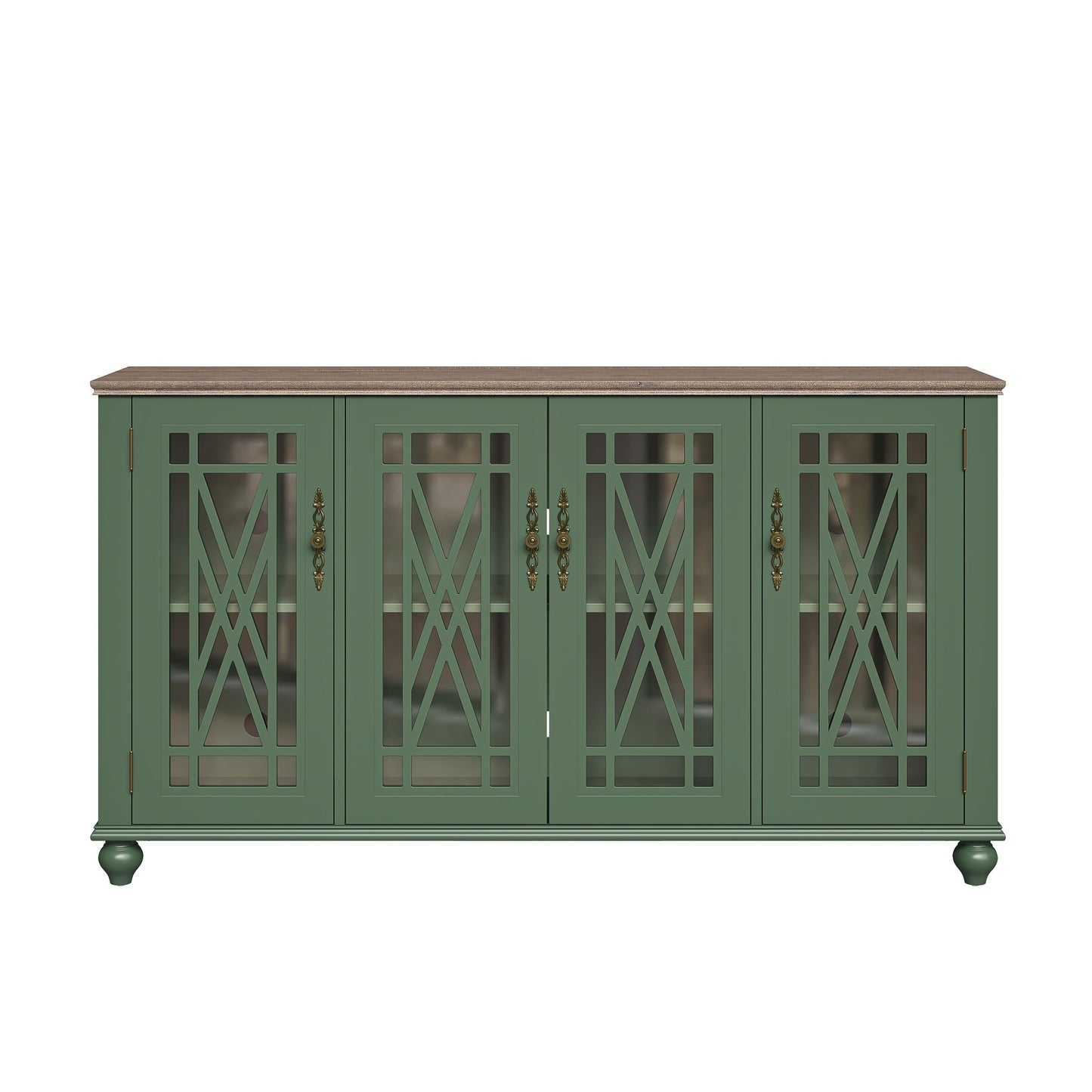 Buffet/Credenza da Cucina in Legno in Stile Vintage - 160 cm di Larghezza