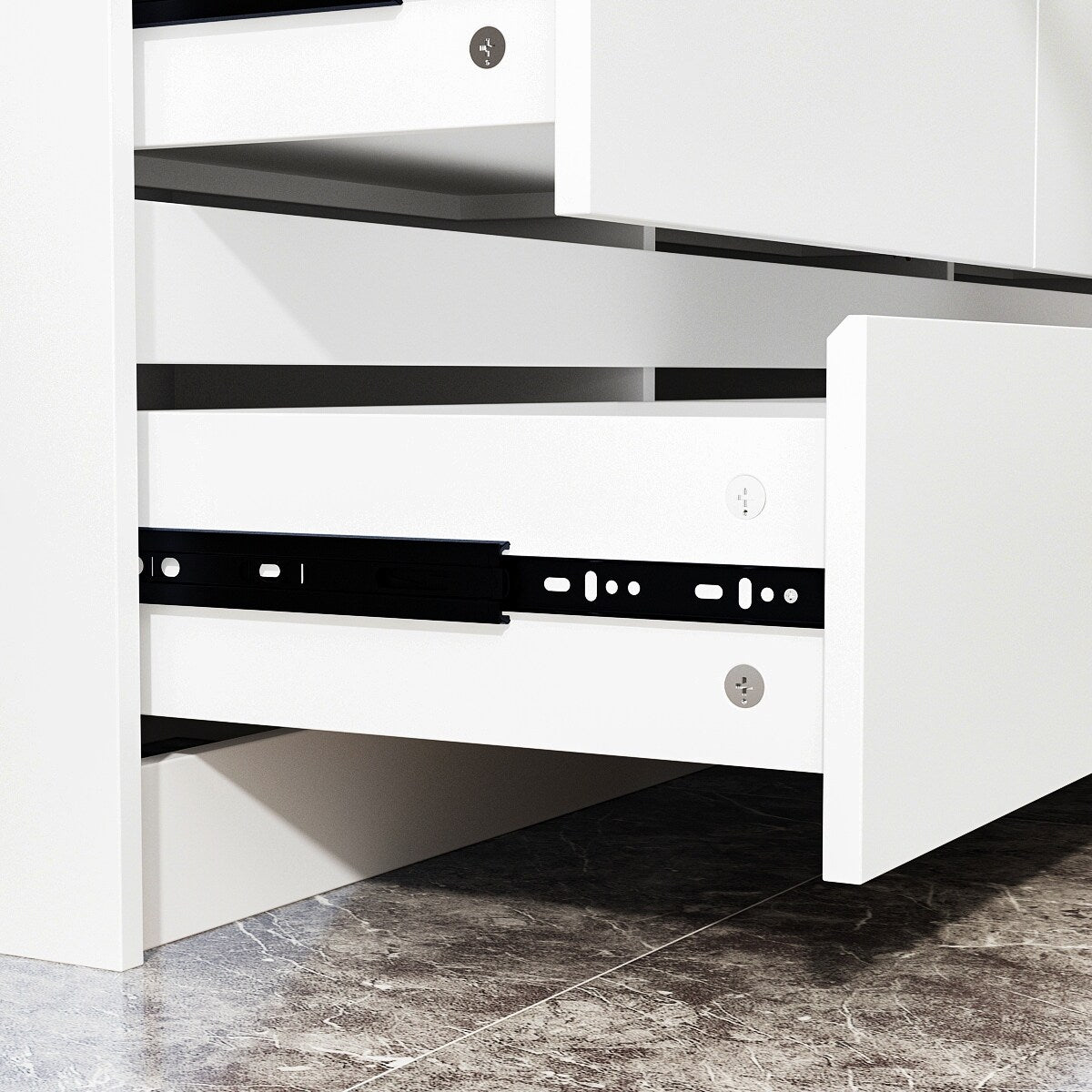 Comò con 9 cassetti da 63W, comò decorativo per soggiorno e camera da letto.