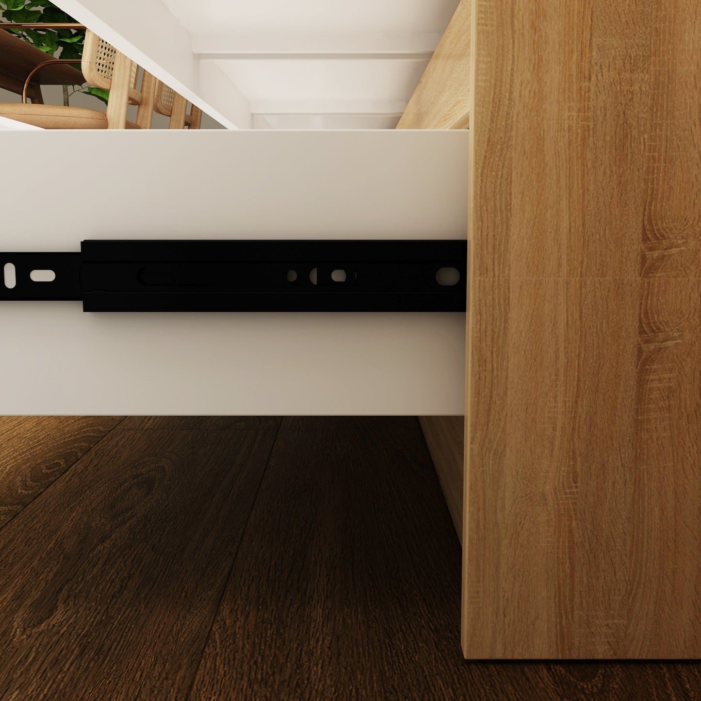 Comò con 9 cassetti da 63W, comò decorativo per soggiorno e camera da letto.