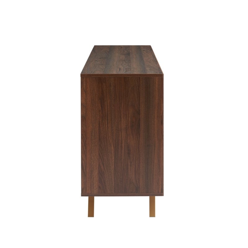 Mobile portaoggetti in legno con buffet e credenza, larghezza 63''