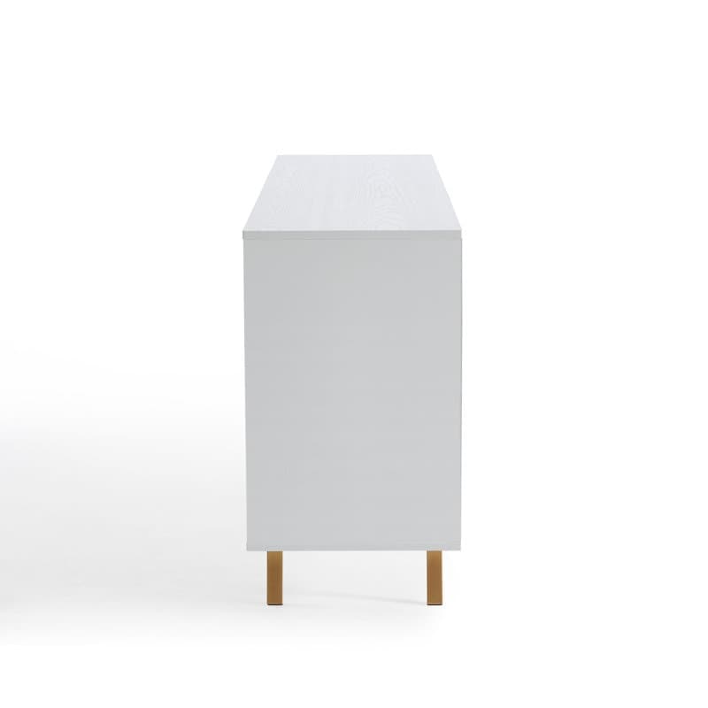 Mobile portaoggetti in legno con buffet e credenza, larghezza 63''