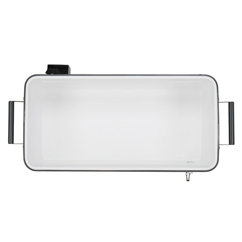 Raffreddatore a spruzzo in ferro da 80QT con ripiano