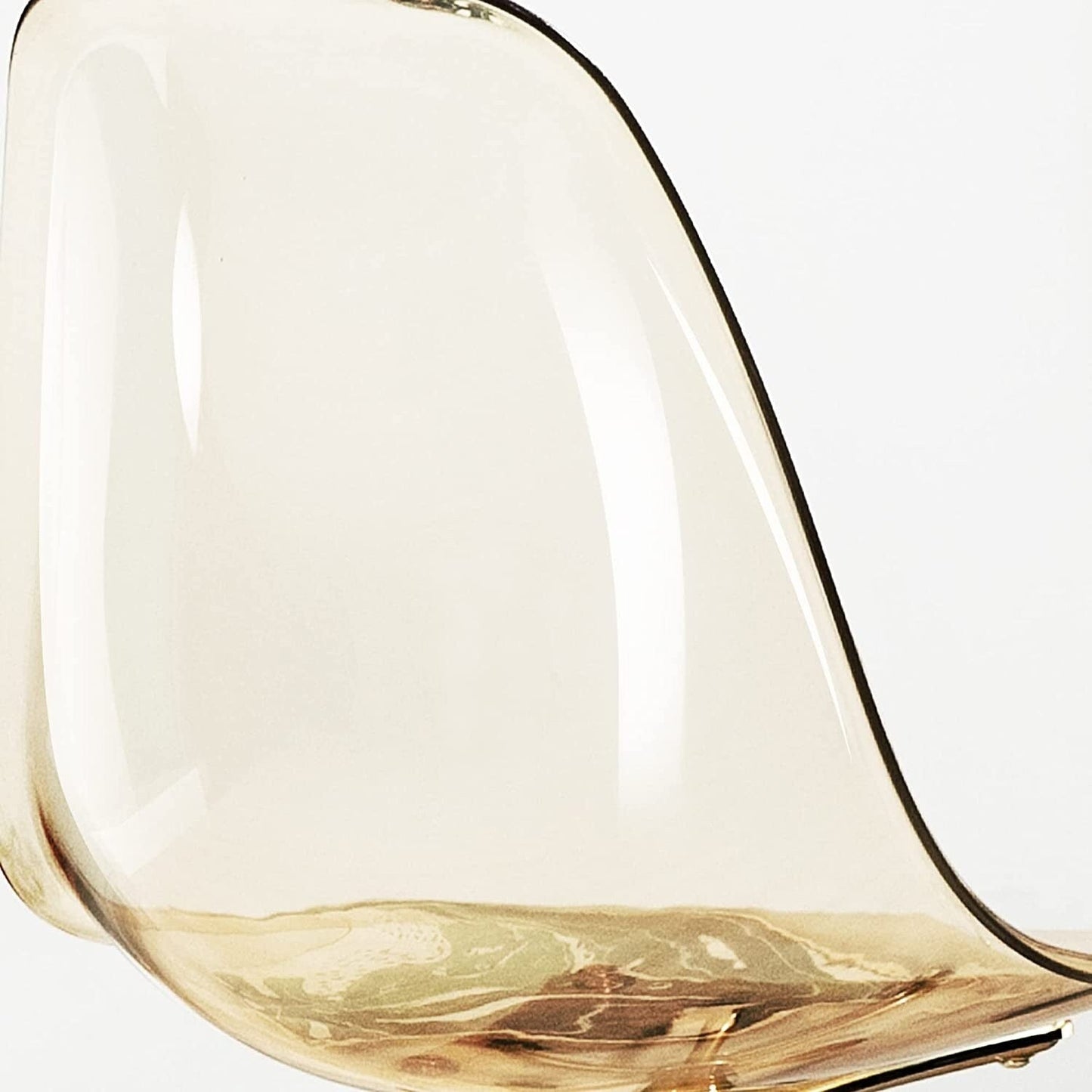 Sedia da ufficio girevole in acrilico, regolabile in altezza, senza braccioli, con ruote, per uso domestico.