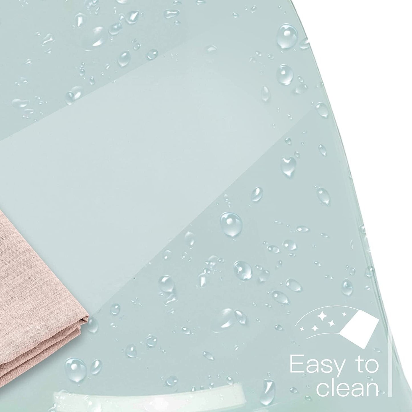 Sedia da ufficio girevole in acrilico, regolabile in altezza, senza braccioli, con ruote, per uso domestico.