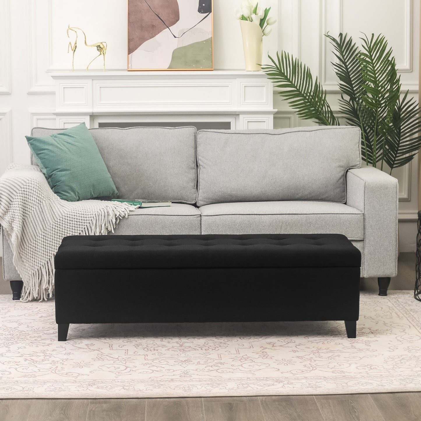 Panca con contenitore Adeco 50 in similpelle