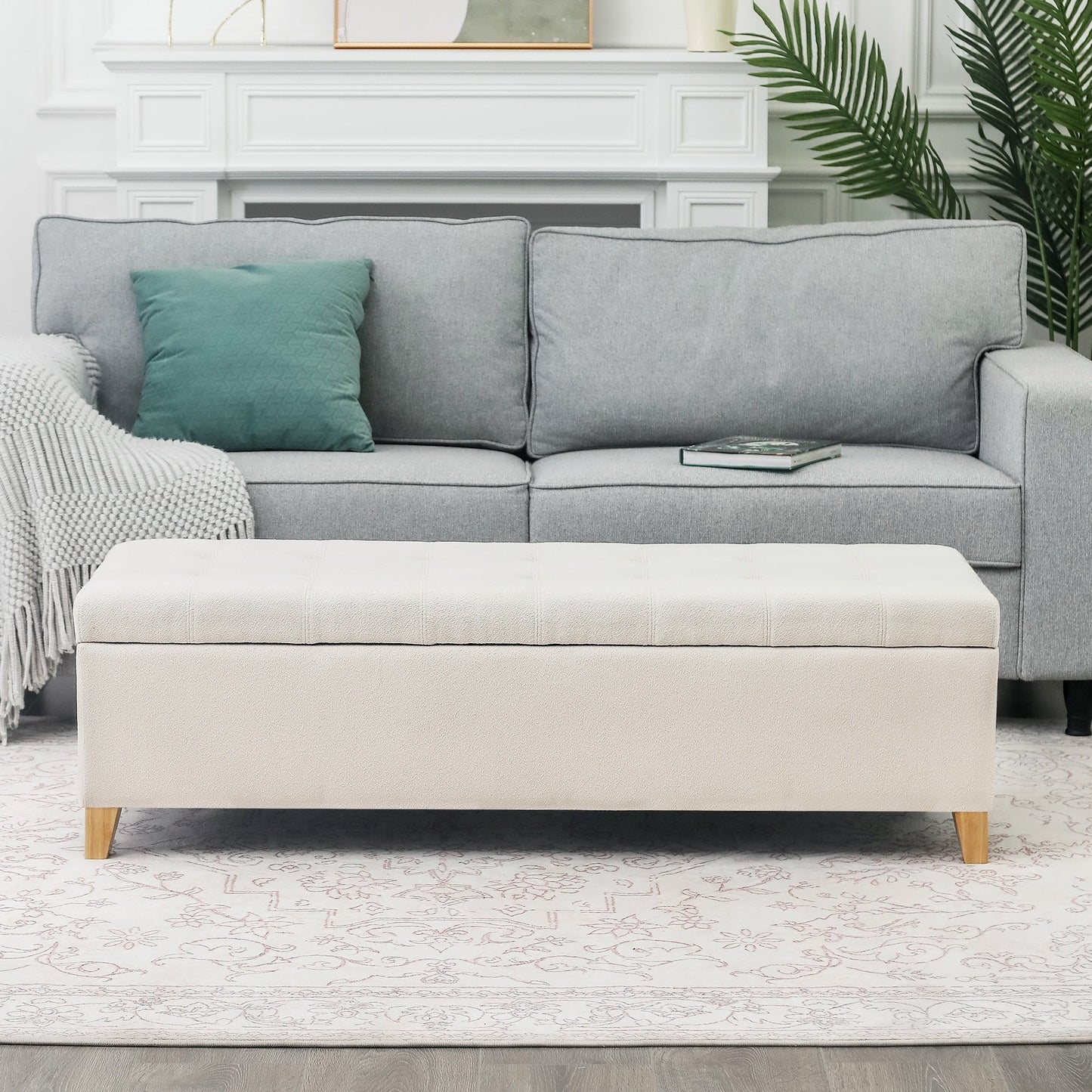 Panca con contenitore Adeco 50 in similpelle