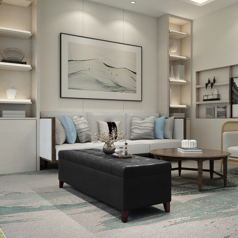 Panca con contenitore Adeco 50 in similpelle