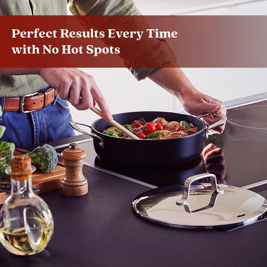 Set di pentolame Alva Maestro in acciaio inossidabile e ceramica antiaderente