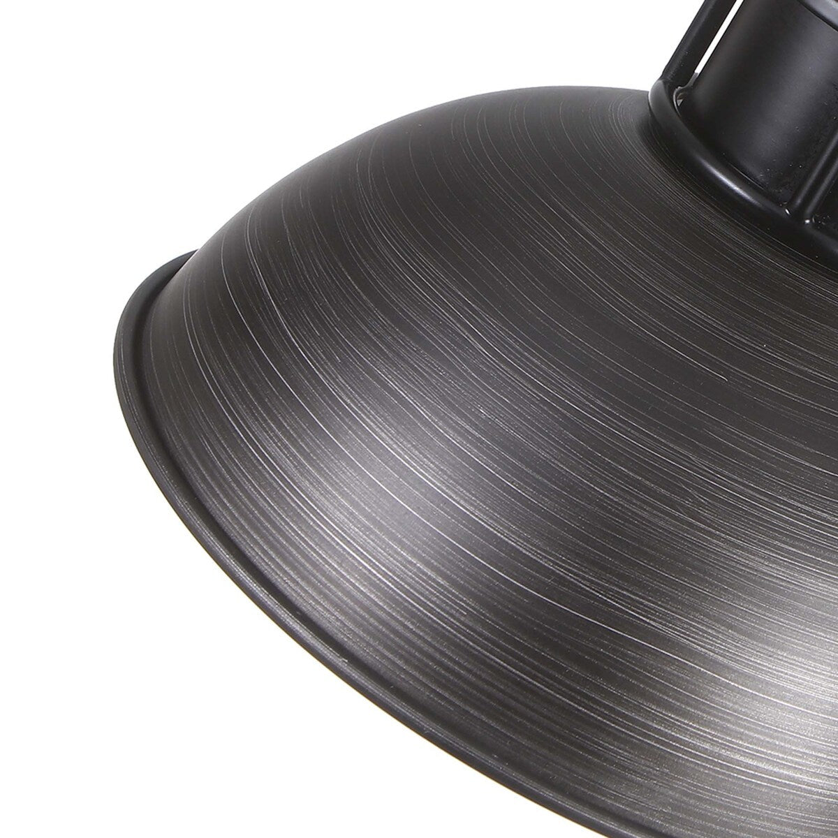 Lampada a sospensione a 3 luci in stile industriale/rustico a forma di cupola, in metallo, con finitura in bronzo oliato, ideale per illuminare isole cucina.