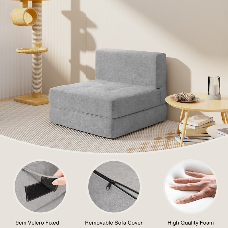 Sedia trasformabile 3 in 1, sedia pieghevole, lettino trasformabile in divano letto