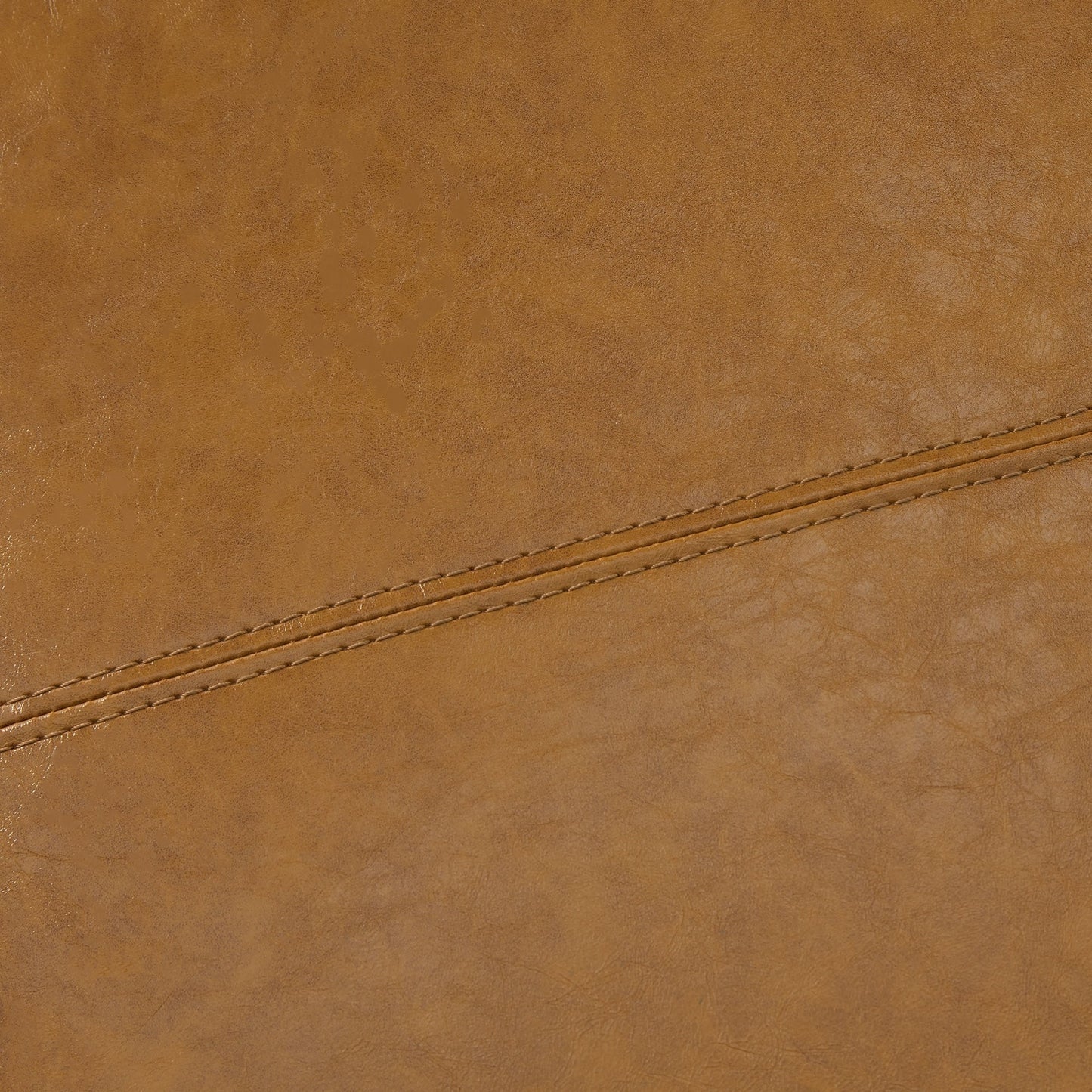 Pouf contenitore rettangolare imbottito con rivestimento in similpelle - 50,3 x 17,50 x 18 cm