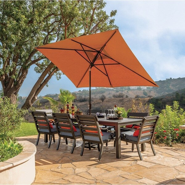 Ombrellone rettangolare inclinabile SimplyShade Catalina da 3 metri con pulsante di regolazione