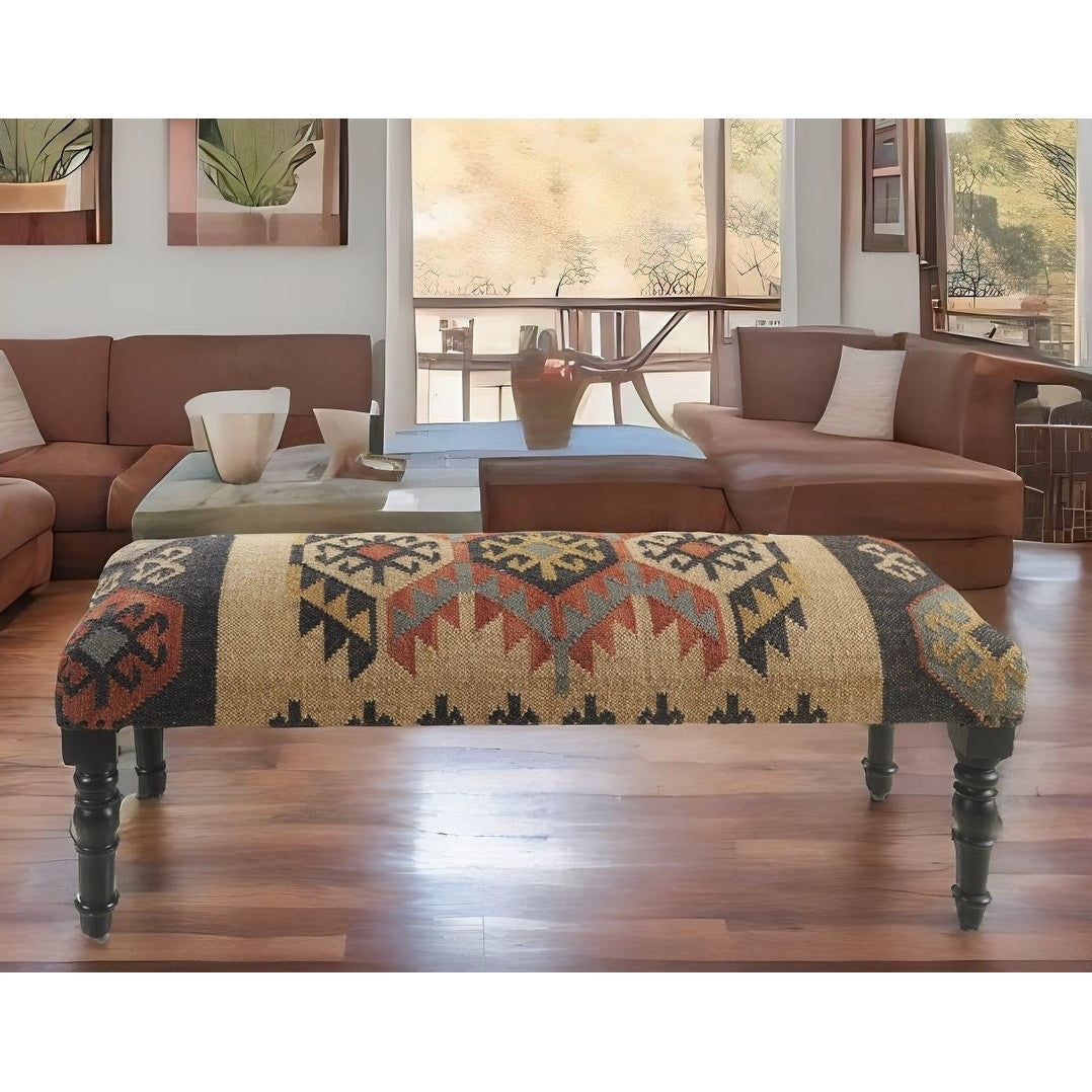 Panca da interno in stile sud-ovest Sevita 16W x 47L x 18H - 16Wx47Lx18H