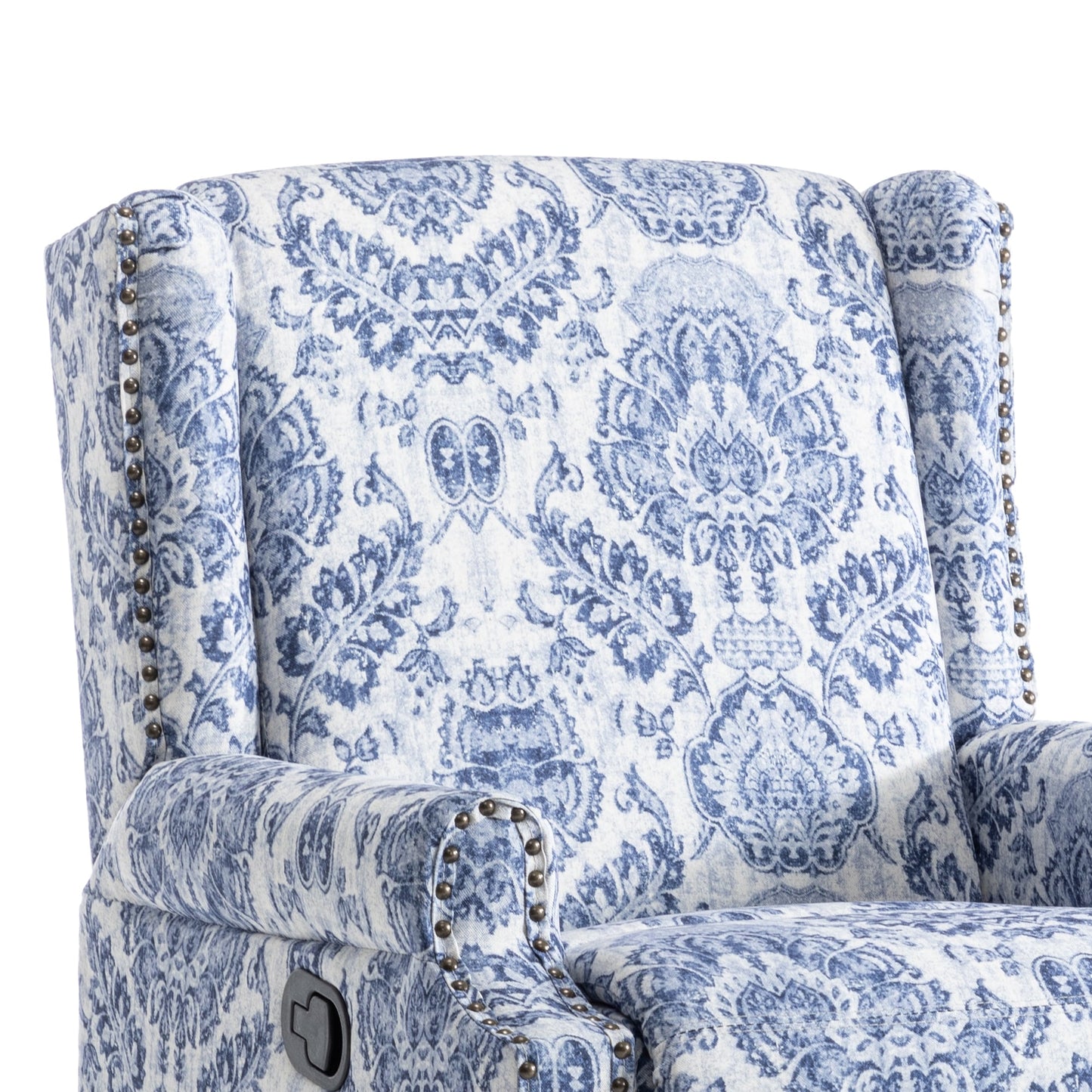 Set di 2 poltrone reclinabili con meccanismo manuale, girevoli e oscillanti, con motivo a 29'' di larghezza.