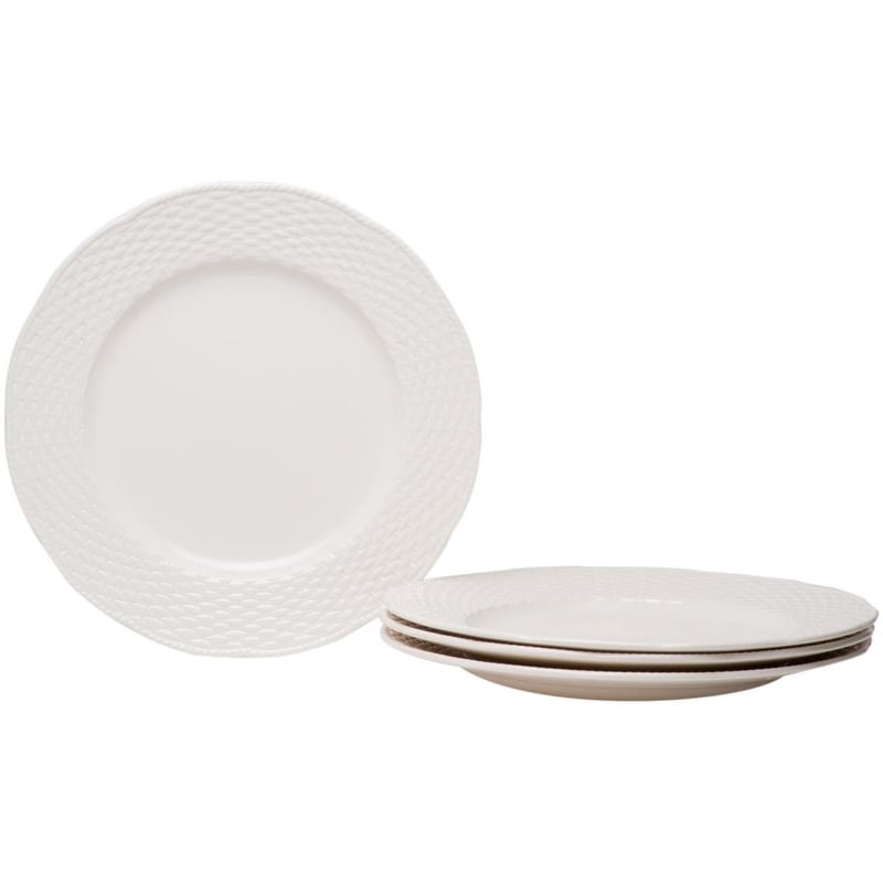 Set da pranzo Red Vanilla Nantucket White da 18 pezzi