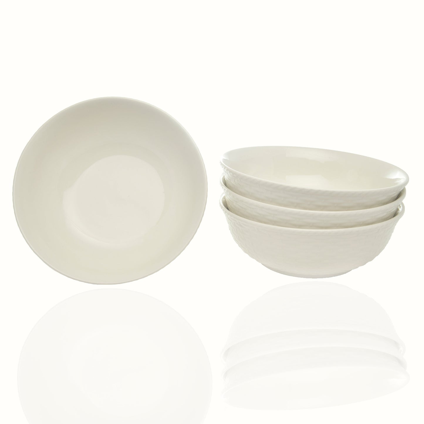 Set da pranzo Red Vanilla Nantucket White da 18 pezzi