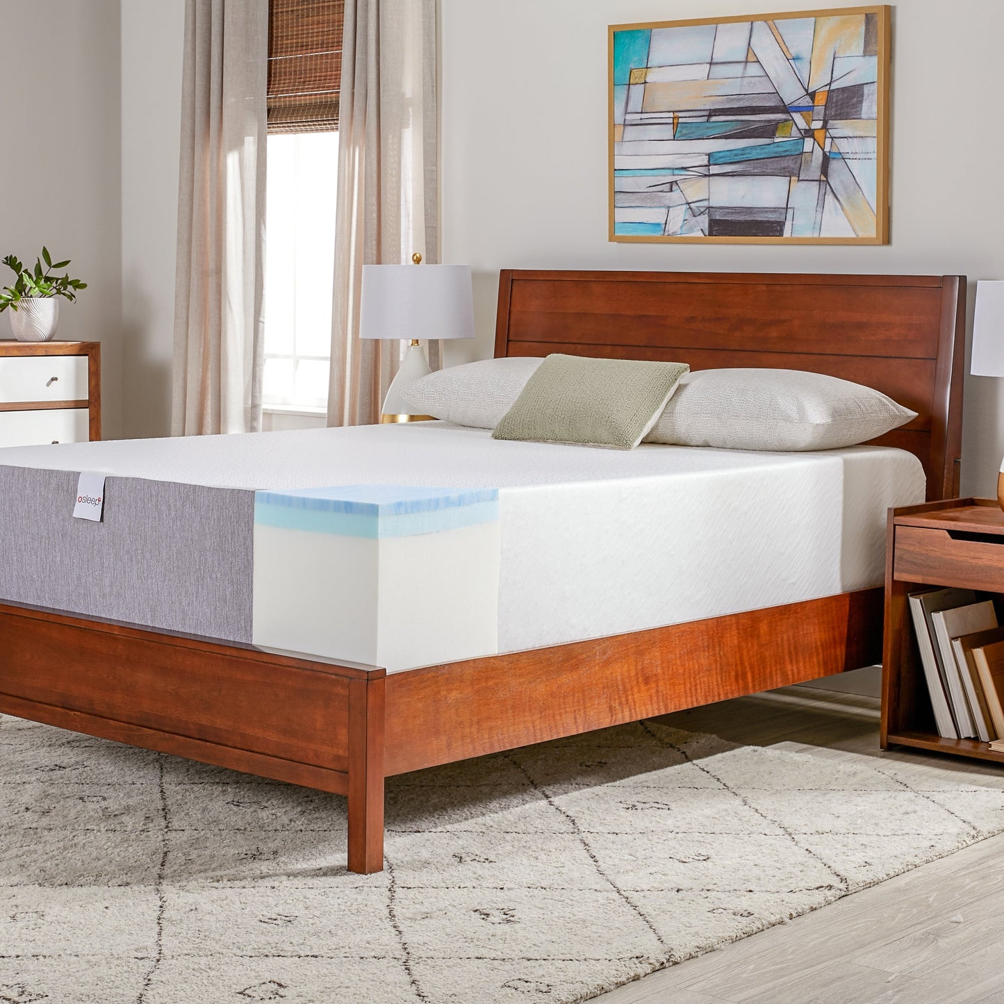 Materasso in schiuma di gel con memoria di forma Select Luxury da 14 pollici, a tenuta media.