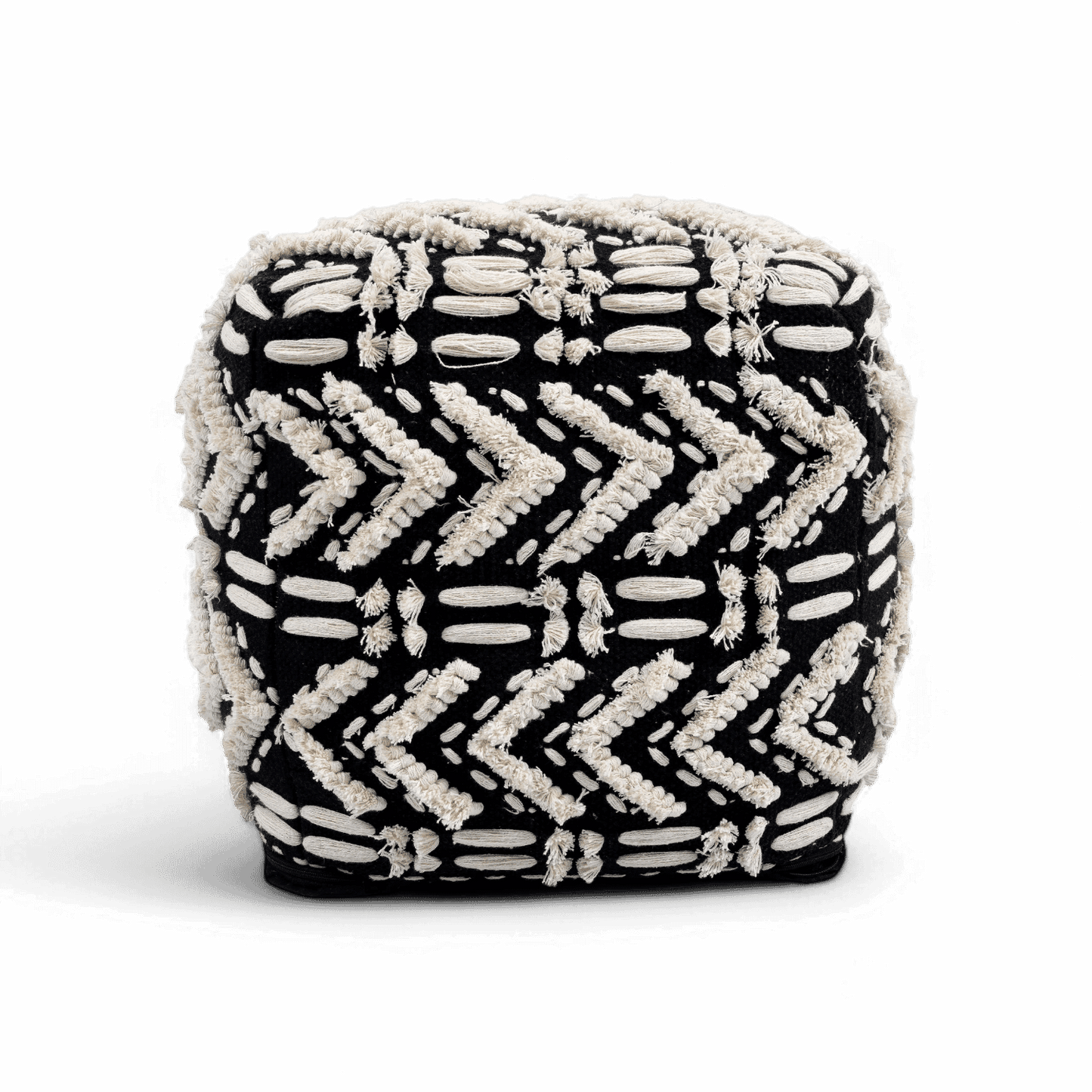 Pouf in cotone salvia