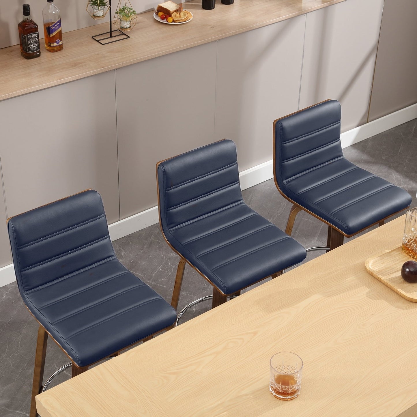 26/29 sgabelli da bar/cucina girevoli in similpelle, set da 2/3 pezzi