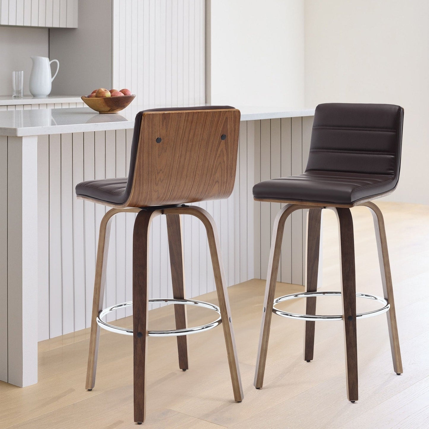 26/29 sgabelli da bar/cucina girevoli in similpelle, set da 2/3 pezzi