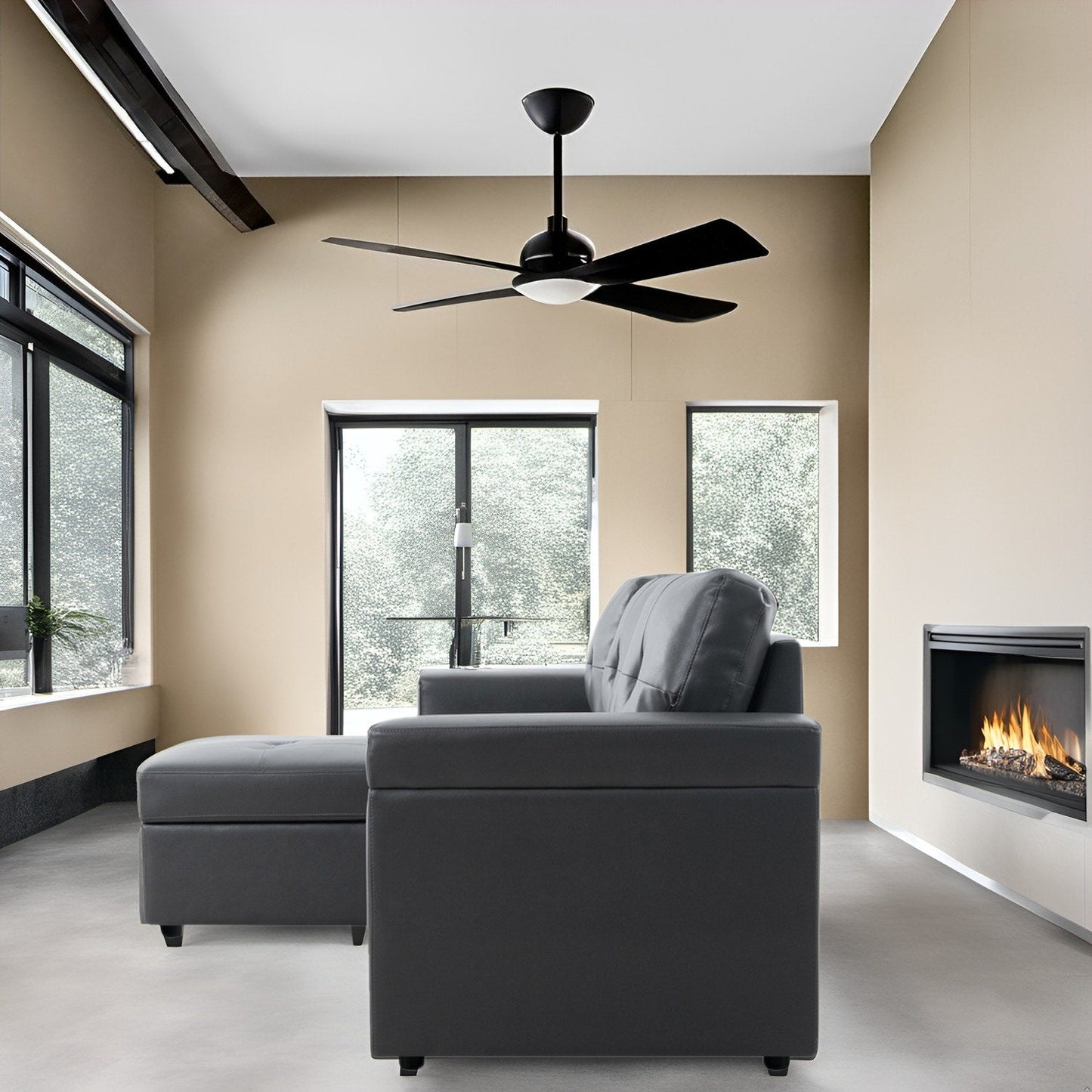 Divano componibile reversibile con letto estraibile, chaise longue con vano portaoggetti, gambe resistenti,