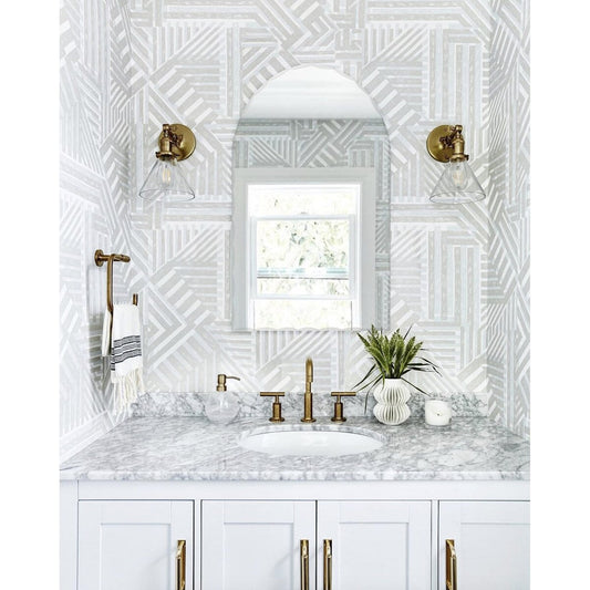 Specchio da bagno moderno senza cornice a forma di arco Rita