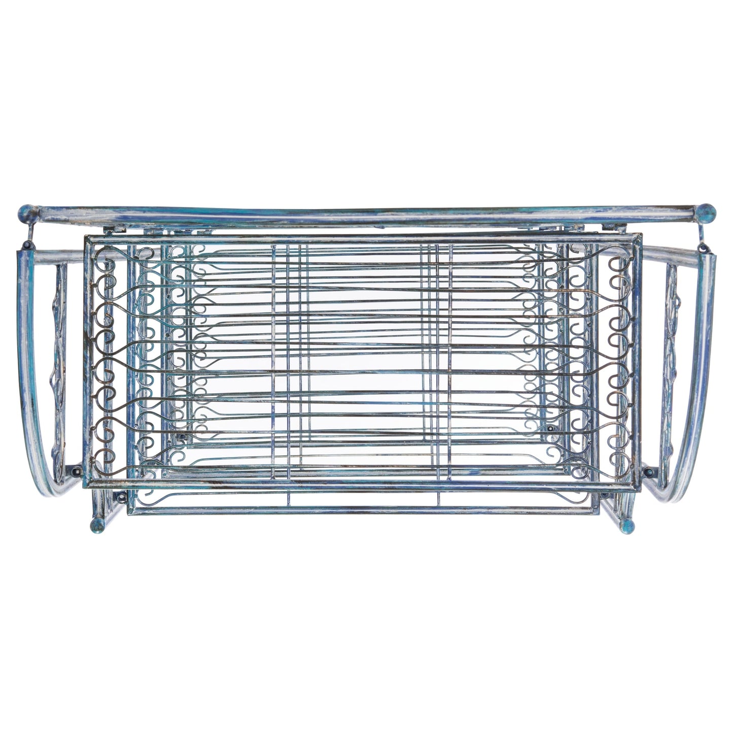 SAFAVIEH Bryn Bakers Rack da esterno in ferro battuto in stile vittoriano a 4 ripiani - 63,5 cm L x 38,1 cm P x 160 cm A - 63,5L x 38,1P x 160A