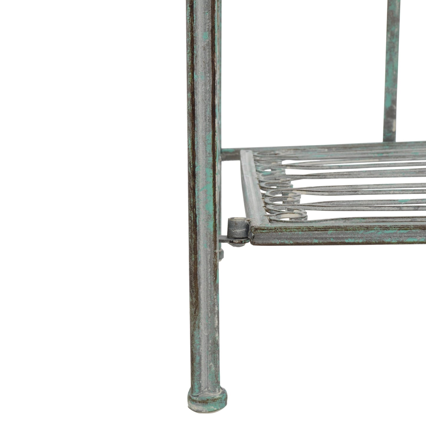 SAFAVIEH Bryn Bakers Rack da esterno in ferro battuto in stile vittoriano a 4 ripiani - 63,5 cm L x 38,1 cm P x 160 cm A - 63,5L x 38,1P x 160A