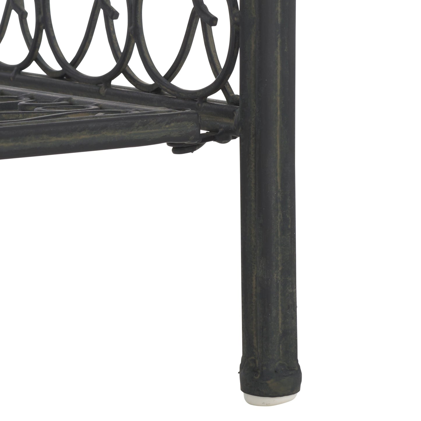 SAFAVIEH Bryn Bakers Rack da esterno in ferro battuto in stile vittoriano a 4 ripiani - 63,5 cm L x 38,1 cm P x 160 cm A - 63,5L x 38,1P x 160A