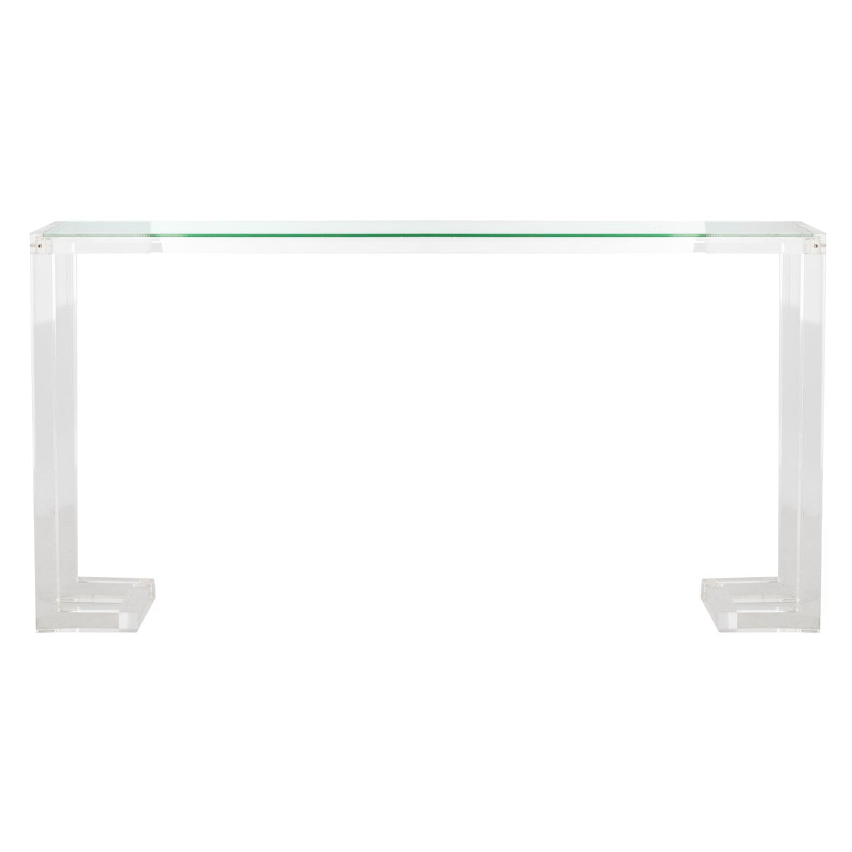SAFAVIEH Couture Camryn Tavolo Console in Acrilico - Trasparente - 60 L x 10 P x 30 A - 52Lx10Px30A