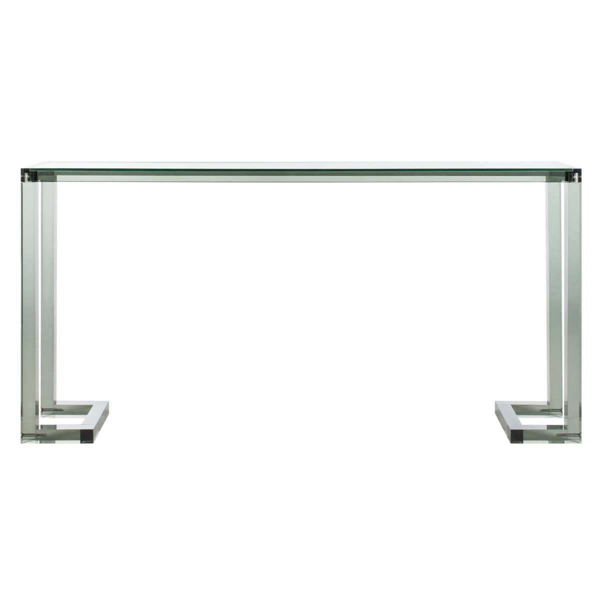 SAFAVIEH Couture Camryn Tavolo Console in Acrilico - Trasparente - 60 L x 10 P x 30 A - 52Lx10Px30A