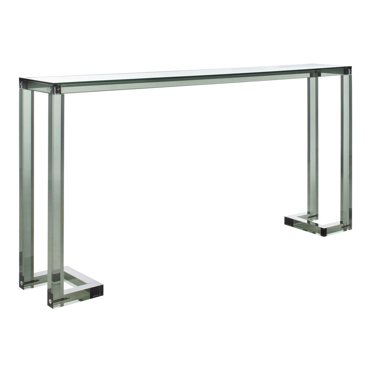 SAFAVIEH Couture Camryn Tavolo Console in Acrilico - Trasparente - 60 L x 10 P x 30 A - 52Lx10Px30A
